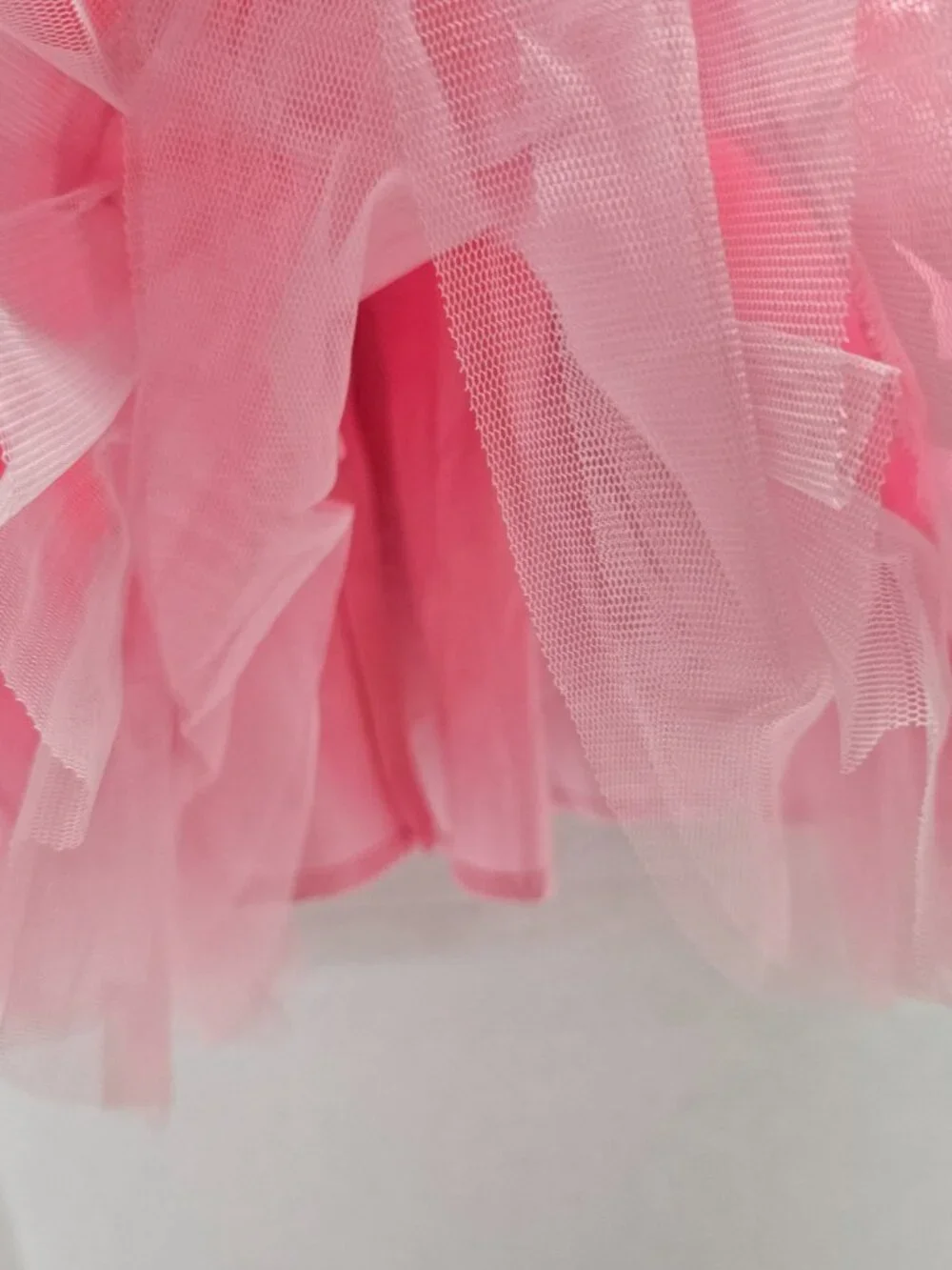 The Childrens Place Girls Pink Skirt Flare Tulle Under Sequins Flowers 3D Size 5